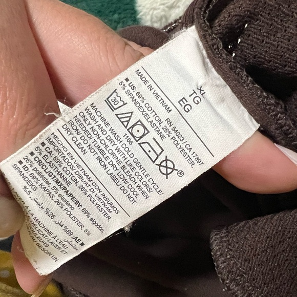 Plus size Brown high rise dynamic fleece jogger sweatpants - Picture 6 of 7